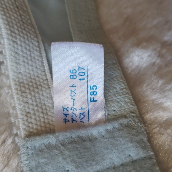 Light Blue & White Lace Push Up Bra Size F 85 - Picture 13 of 13